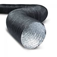Black flexible PVC double layer ducting 750 cm Black flexible PVC double layer ducting 750 cm