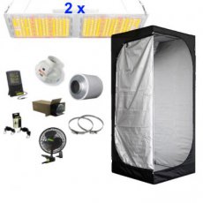 Complete tent met 2x Proflux QB-2000 Komplettes Zelt mit 2x Proflux QB-2000