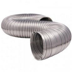 Silver flexible double layer ducting 750cm